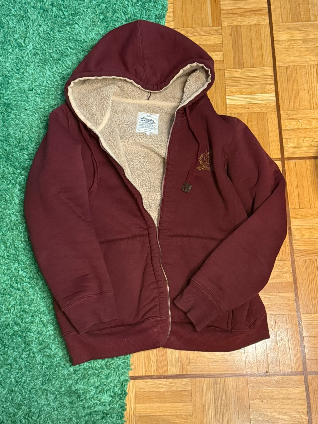 JUST WIN Laundry and Dry Cleaners Fleece Lined Hoodie