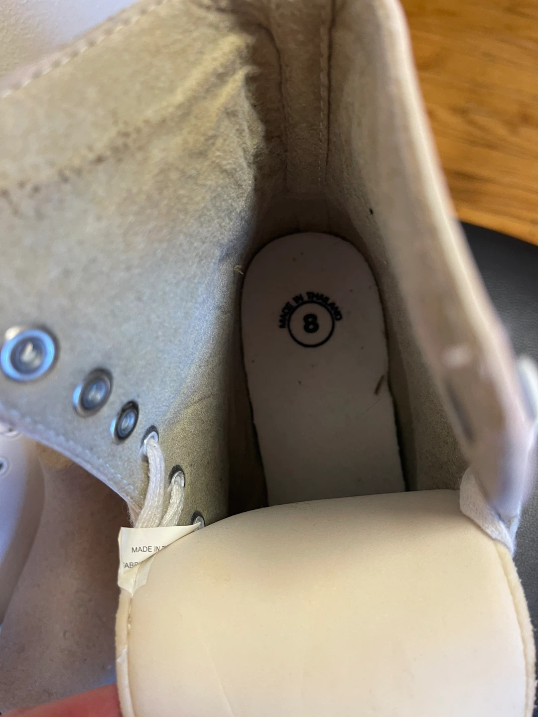 CCM "Pirouette" Figure Ice Skates - White - Size 8 - photo 5