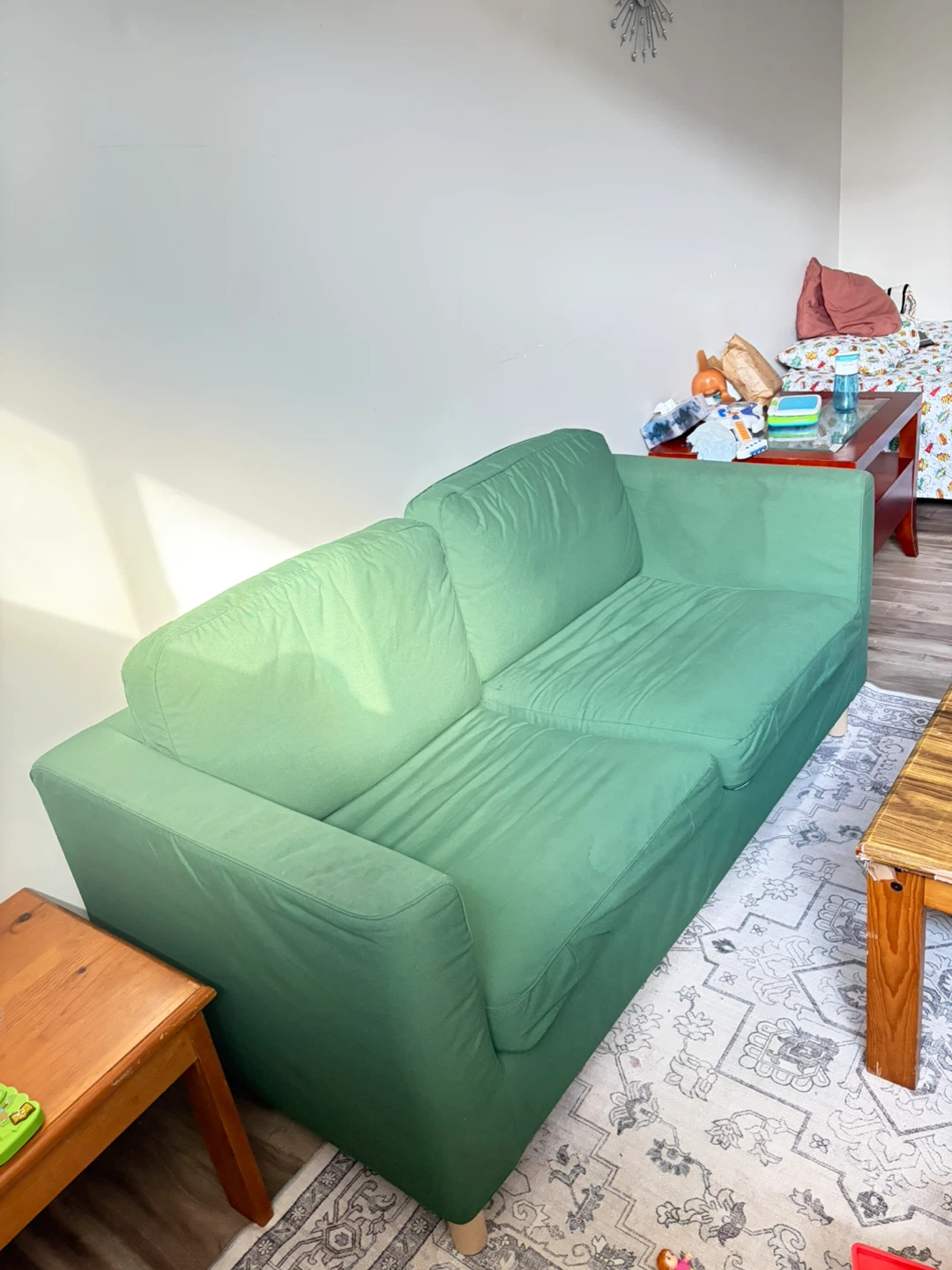 Green 2-Seater Sofa