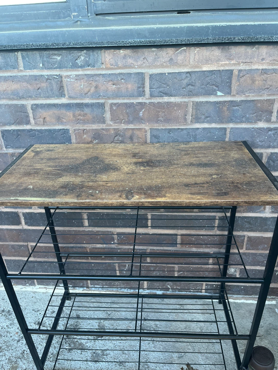 Industrial Style 3-Tier Shoe Rack