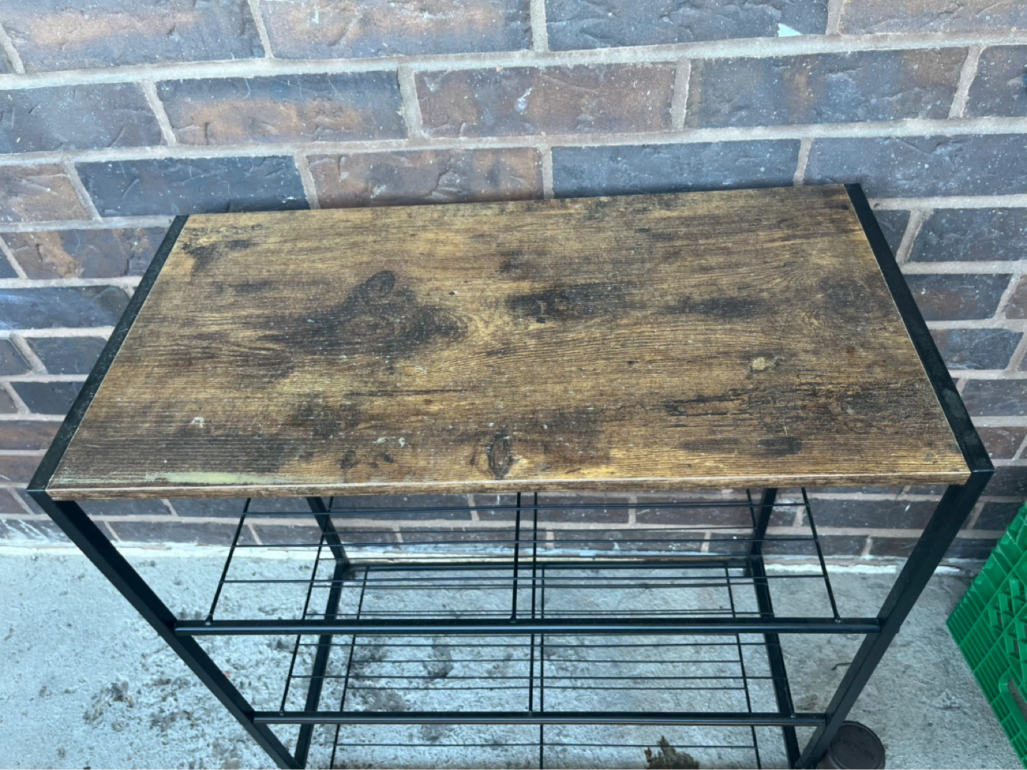 Industrial Style 3-Tier Shoe Rack - photo 2