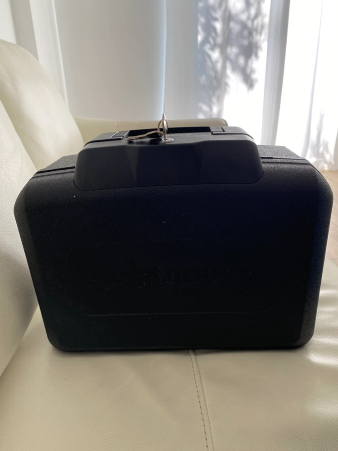 Black Security Cash Box with Key - photo 2