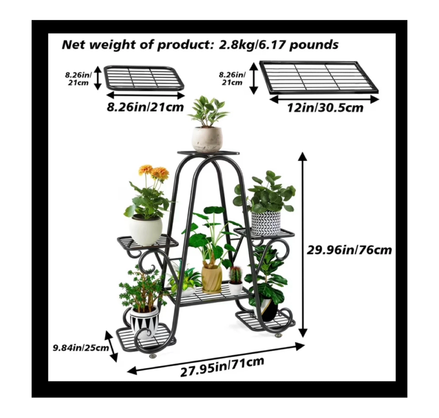 Brand new 6 Tiers Indoor Metal Plant Stand - photo 4