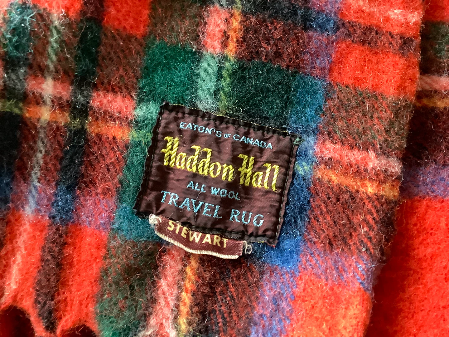 Vt Eaton’s of Canada Haddon Hall Wool Travel Rug/Blanket 🐞 - photo 2