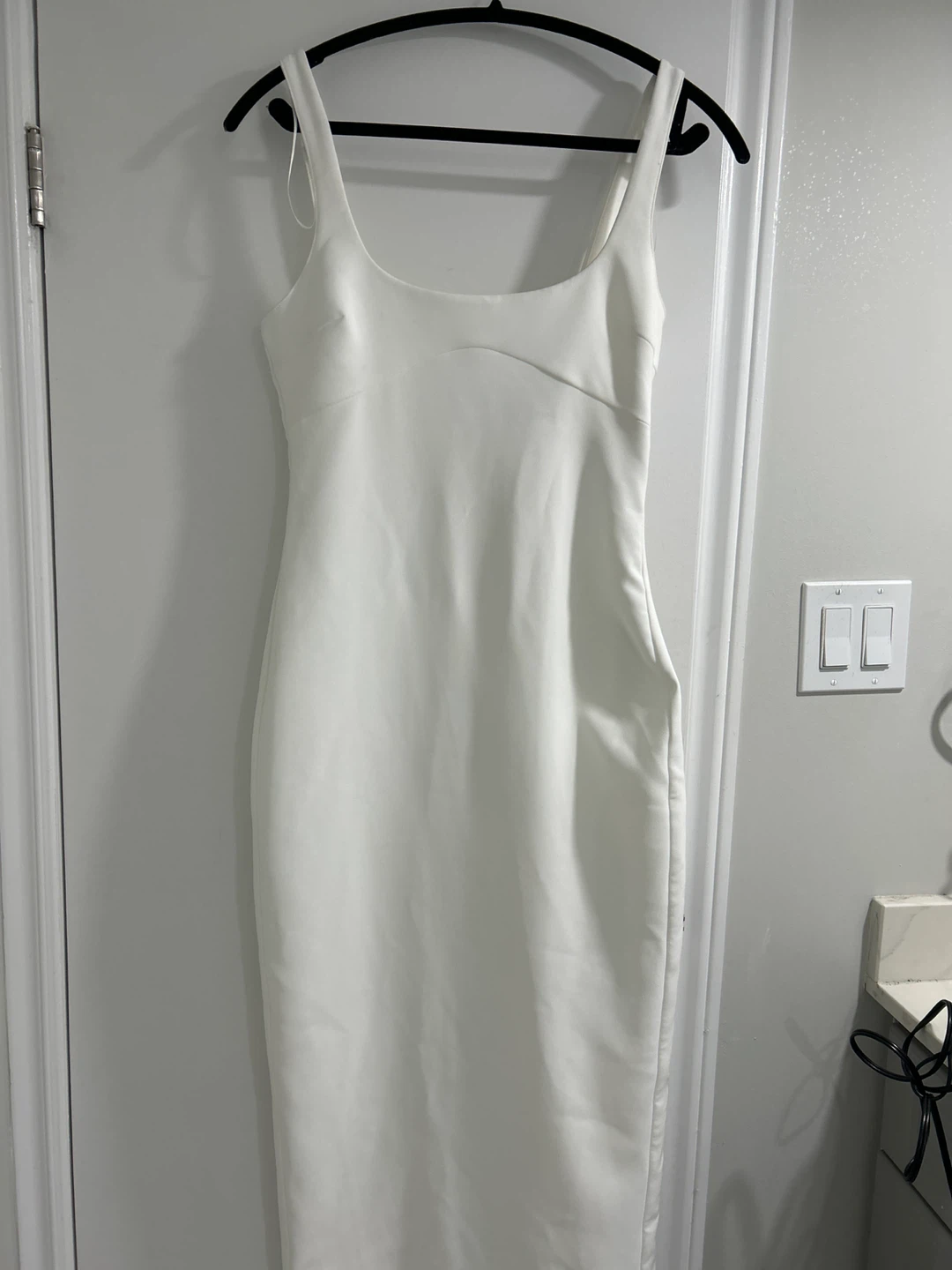 White Zara Midi Dress