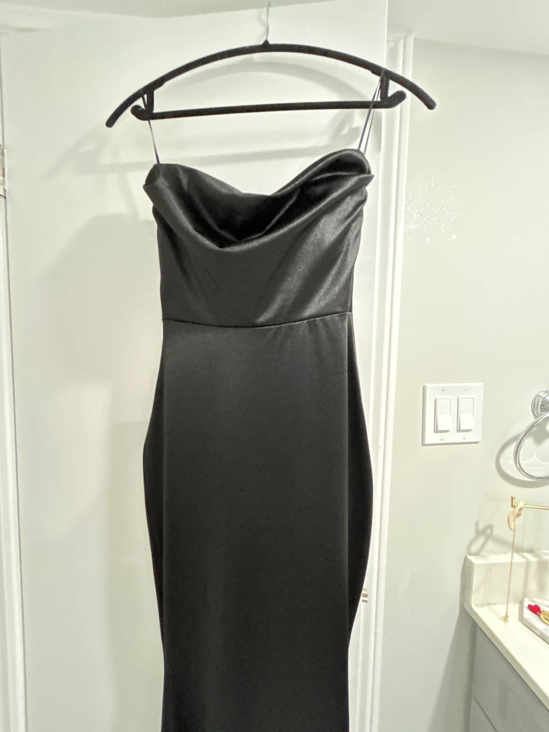 Lovely Day Black Strapless Maxi Dress - photo 2
