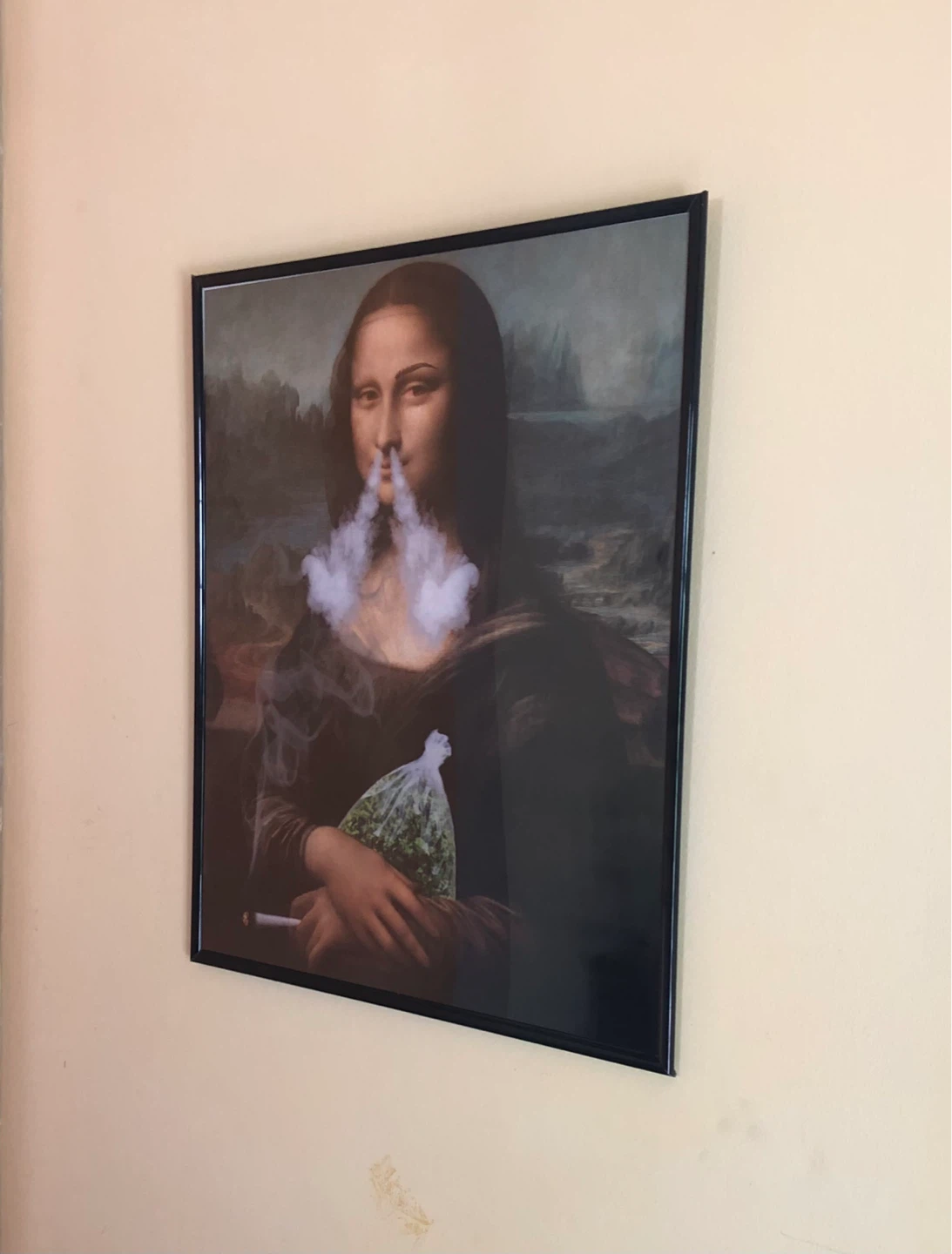 Mona Lisa Parody Poster - Black Michael’s Frame included