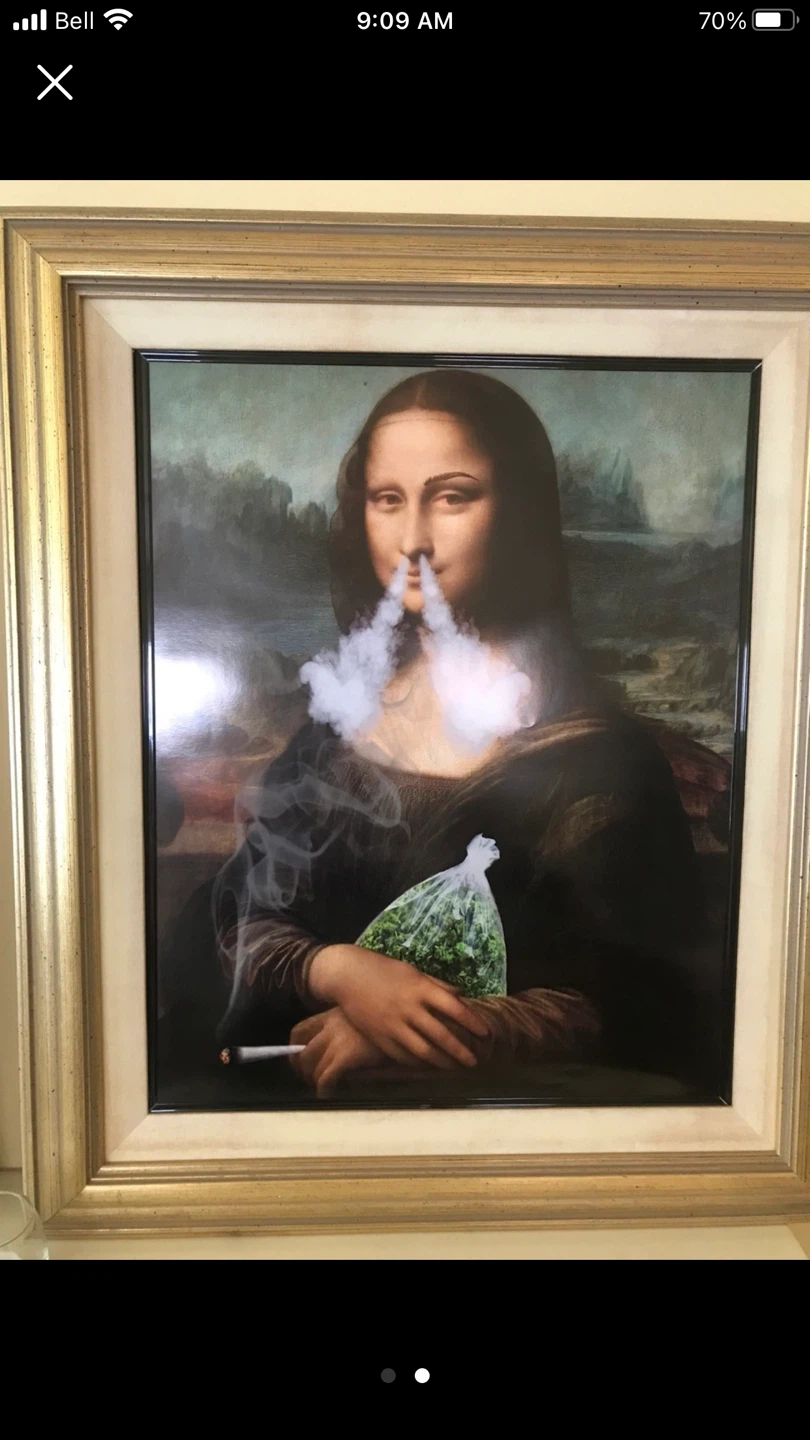 Mona Lisa Parody Poster - Black Michael’s Frame included - photo 3