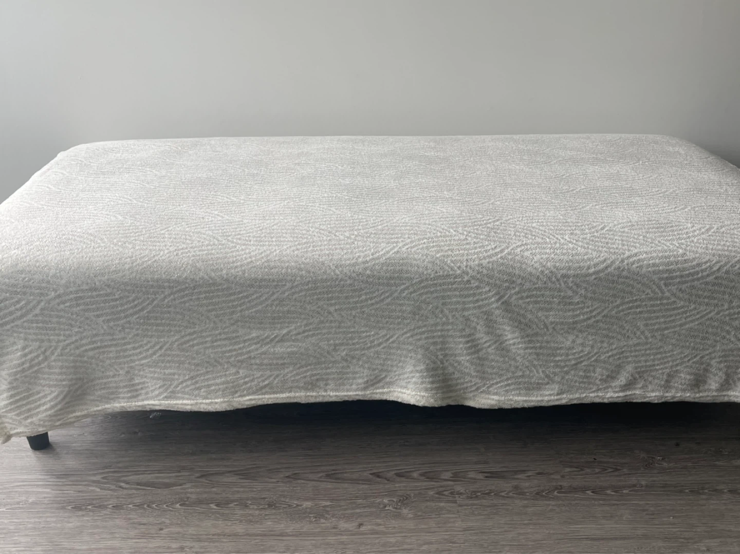 Dark Grey Tufted Ottoman - photo 5