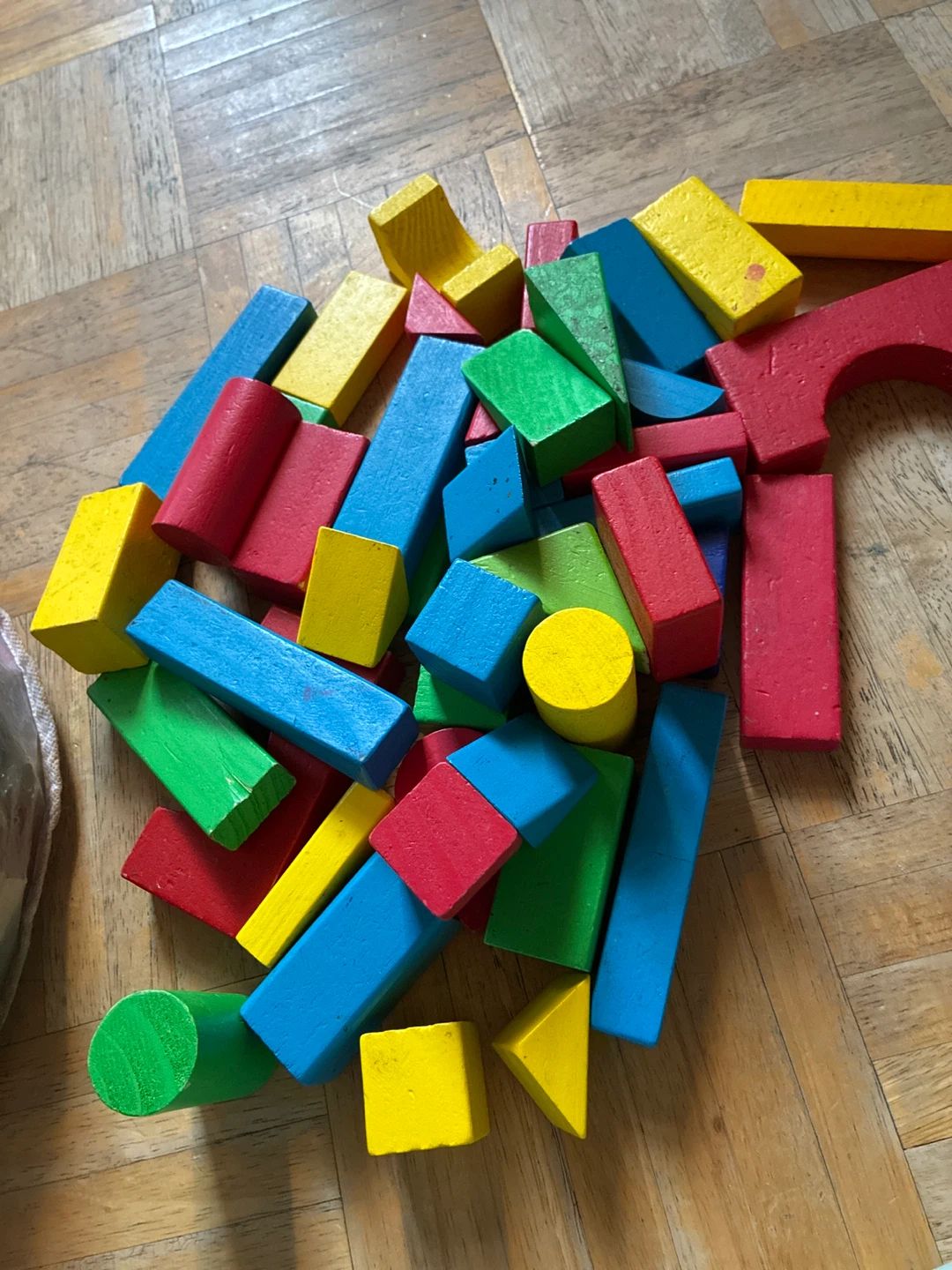 Colorful Wooden Building Blocks