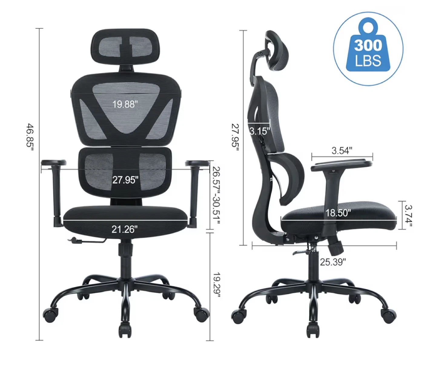 Adjustable office desk and a chair - photo 2