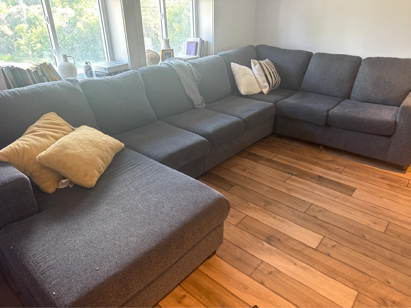 Custom Grey Sectional Sofa