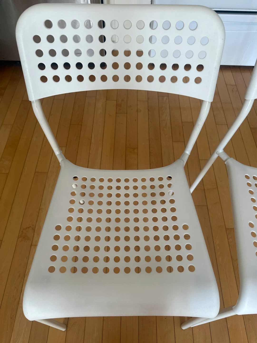 White IKEA Dining Chairs (Set of 2) - photo 2