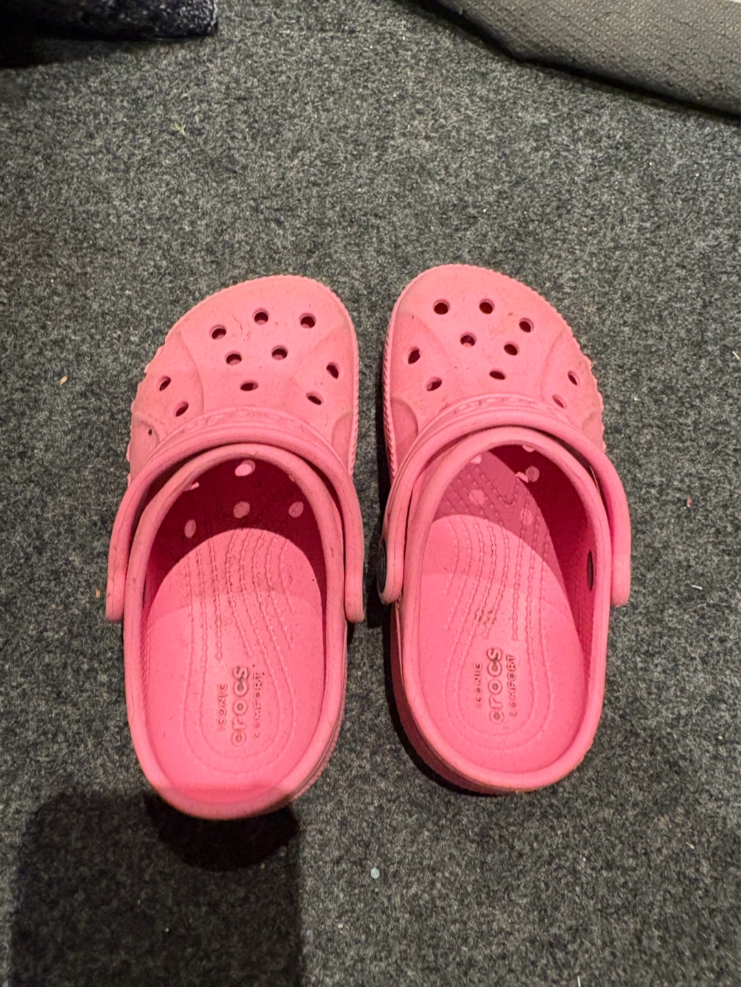 Pink Crocs Size 9 child