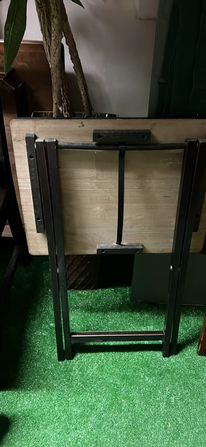 Black Folding Table - photo 2