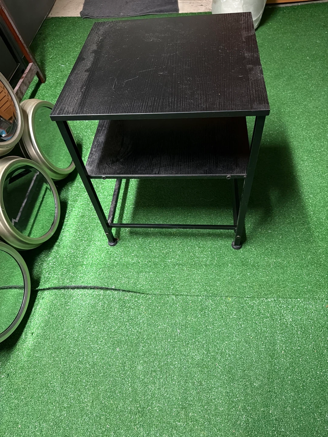 Black 2-Tier End Table 16” L x 16” W x 18”H - photo 2
