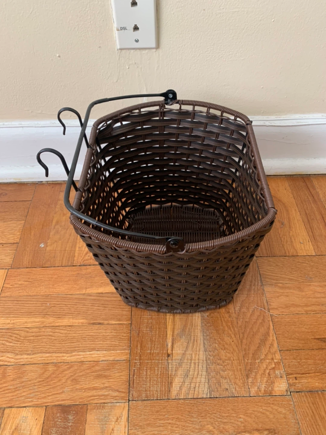Bike Basket - Brown Wicker-Style