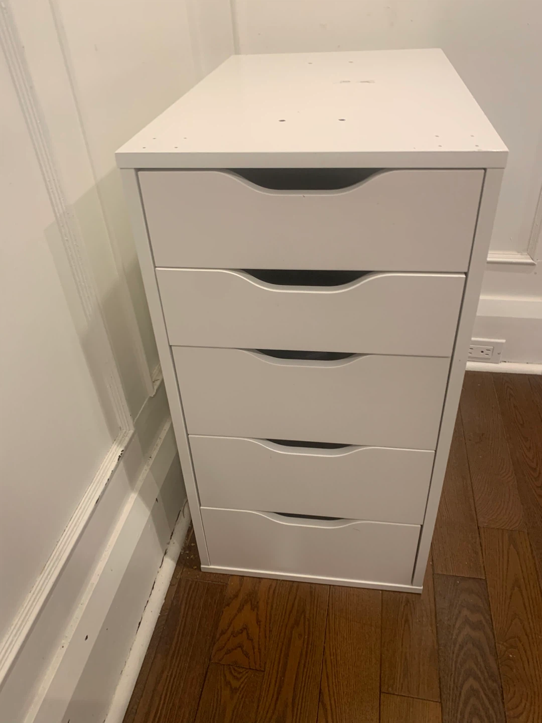 White 5-Drawer Alex Unit
