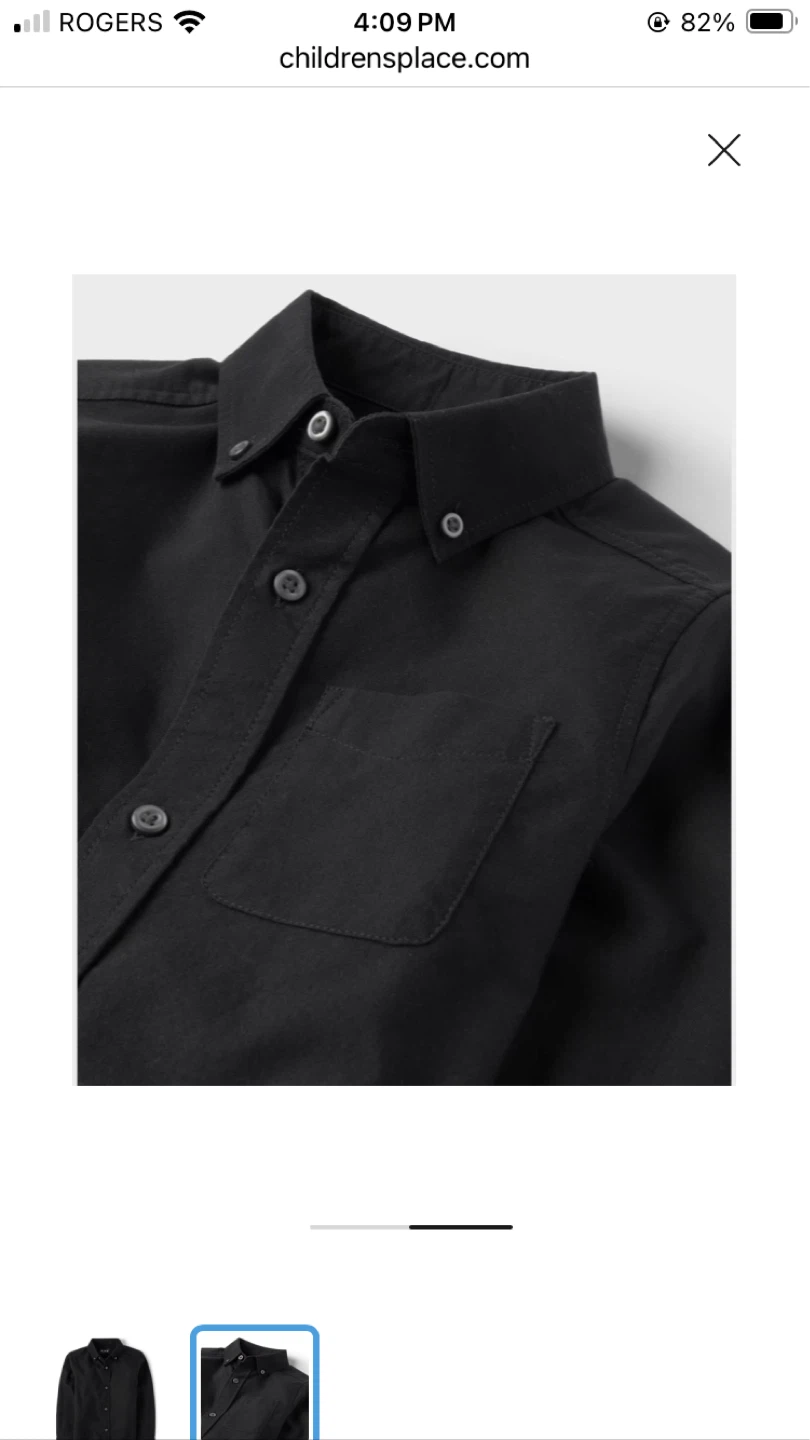 Black cotton collared Shirt - Size XXL (16) - photo 5