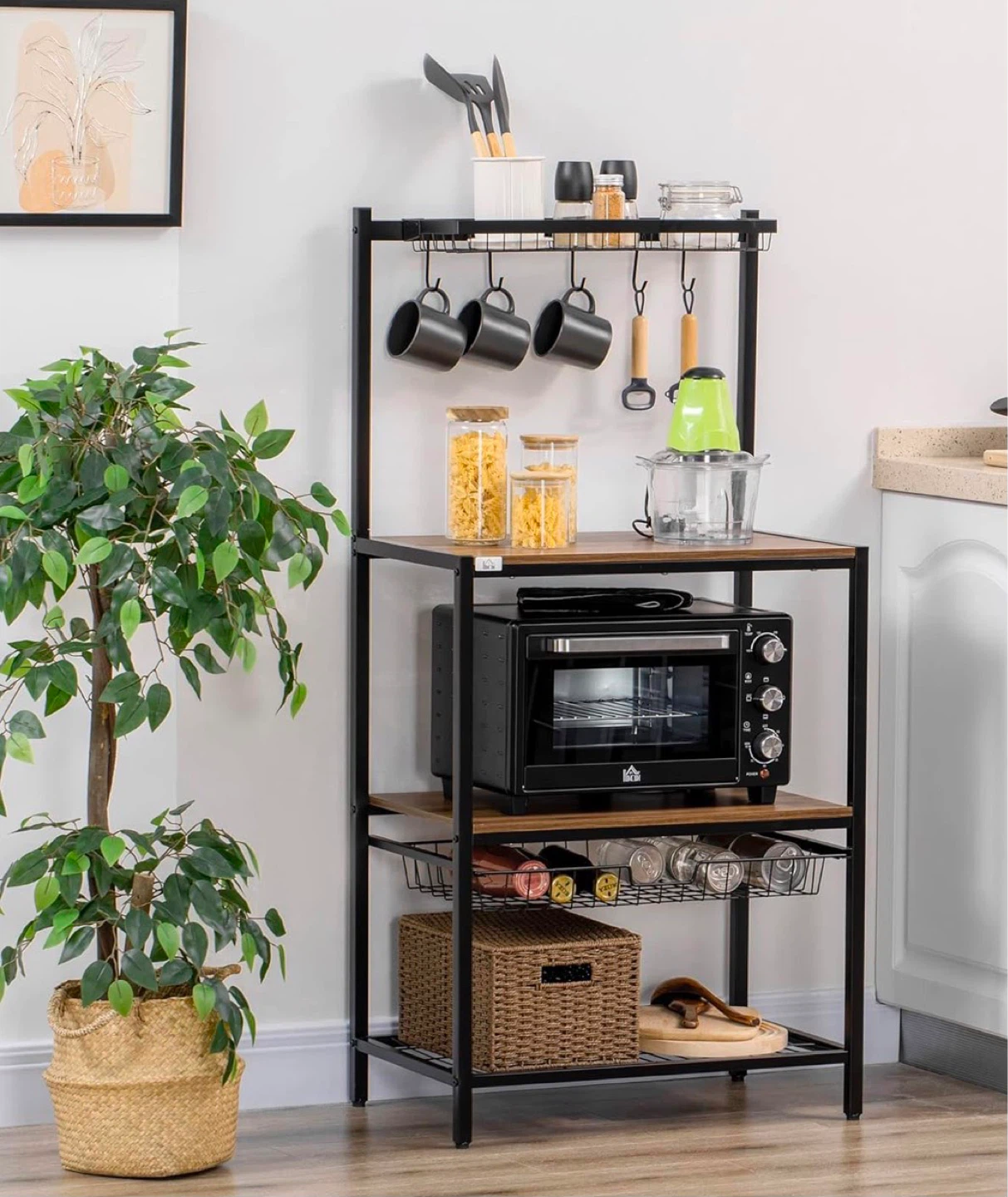 Kitchen Baker's Rack with Storage Shelves - photo 4