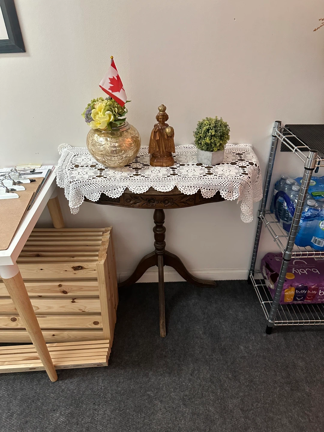 Antique Wood Accent Table