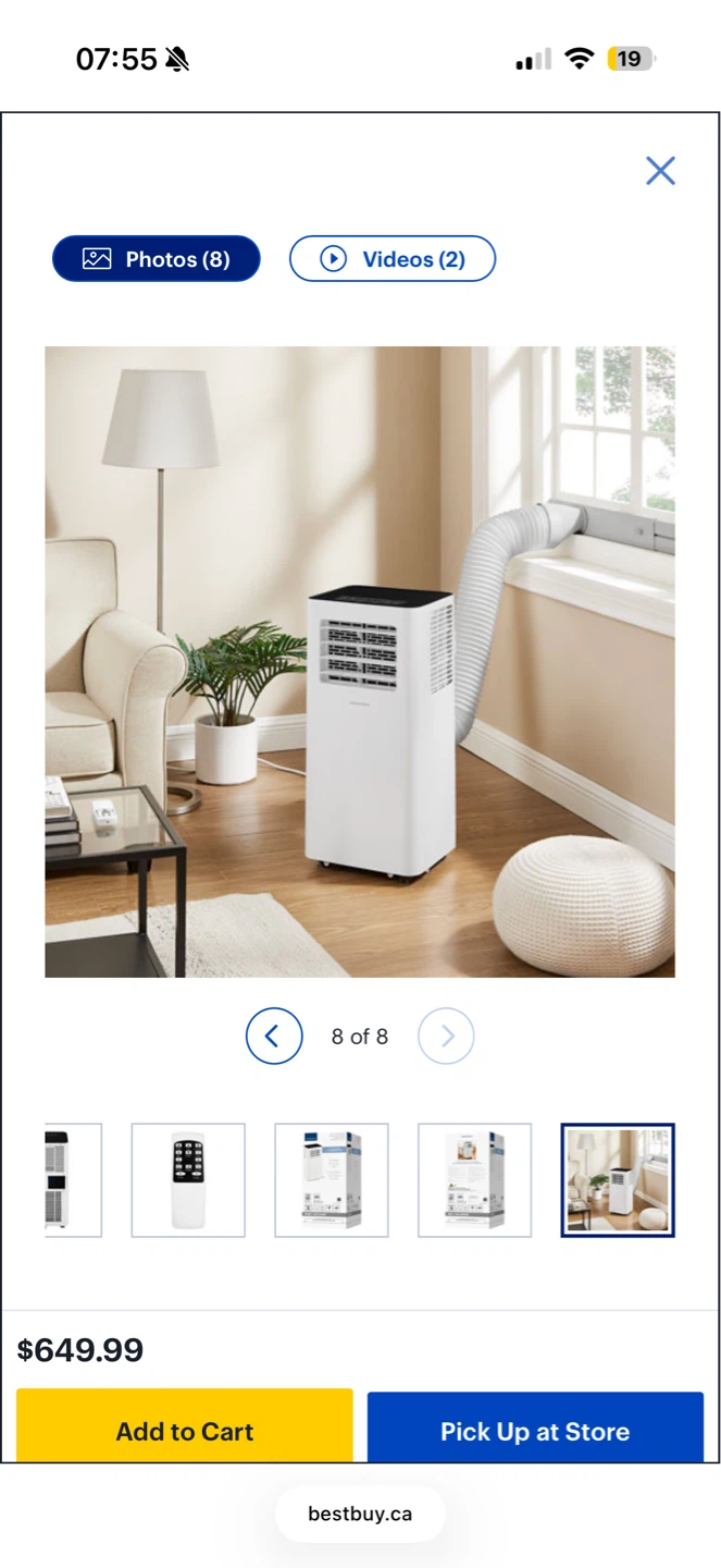 Insignia Portable Air Conditioner - 14.000 BTU - photo 3