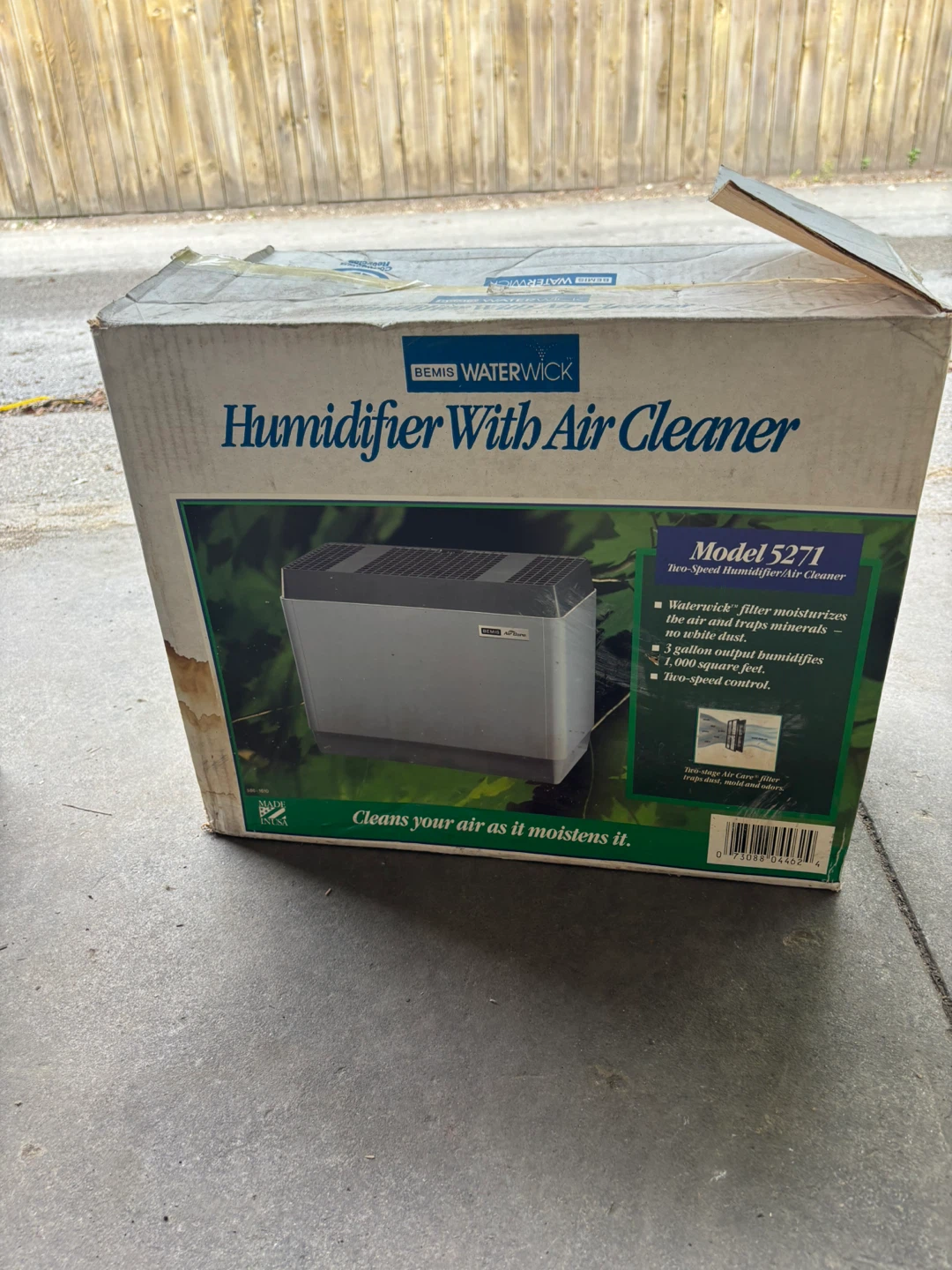 Bemis Waterwick Model 5271 Humidifier with Air Cleaner