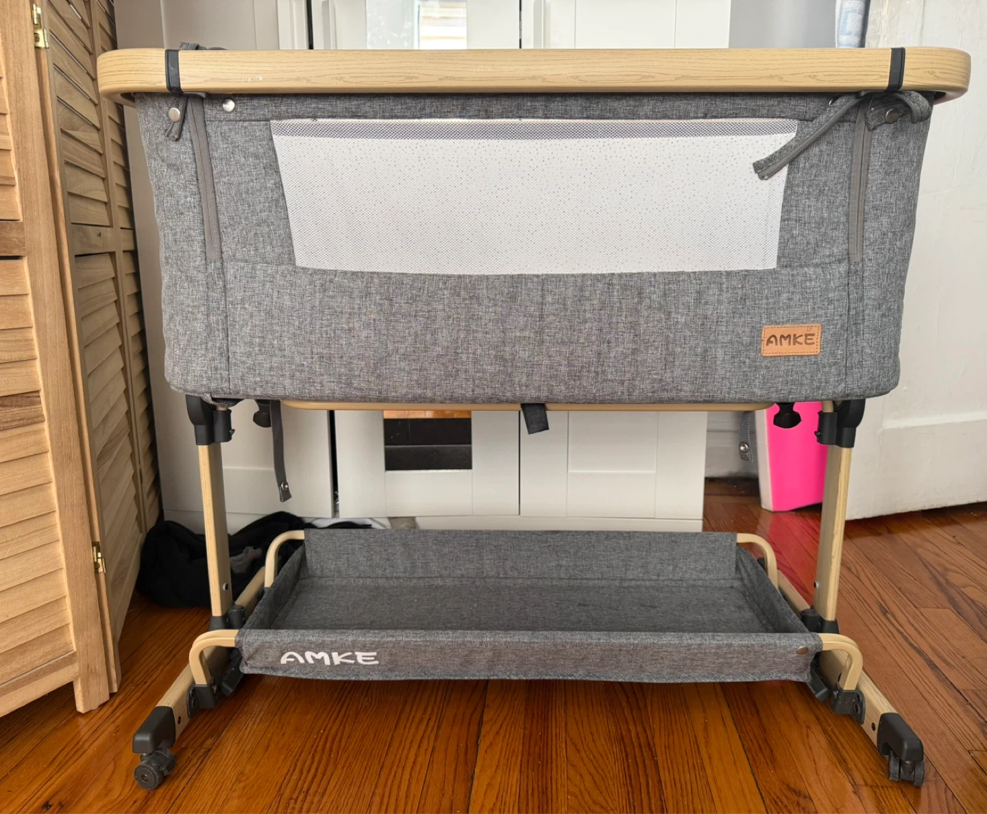 AMKE 3-in-1 Baby Bassinet Bedside Sleeper