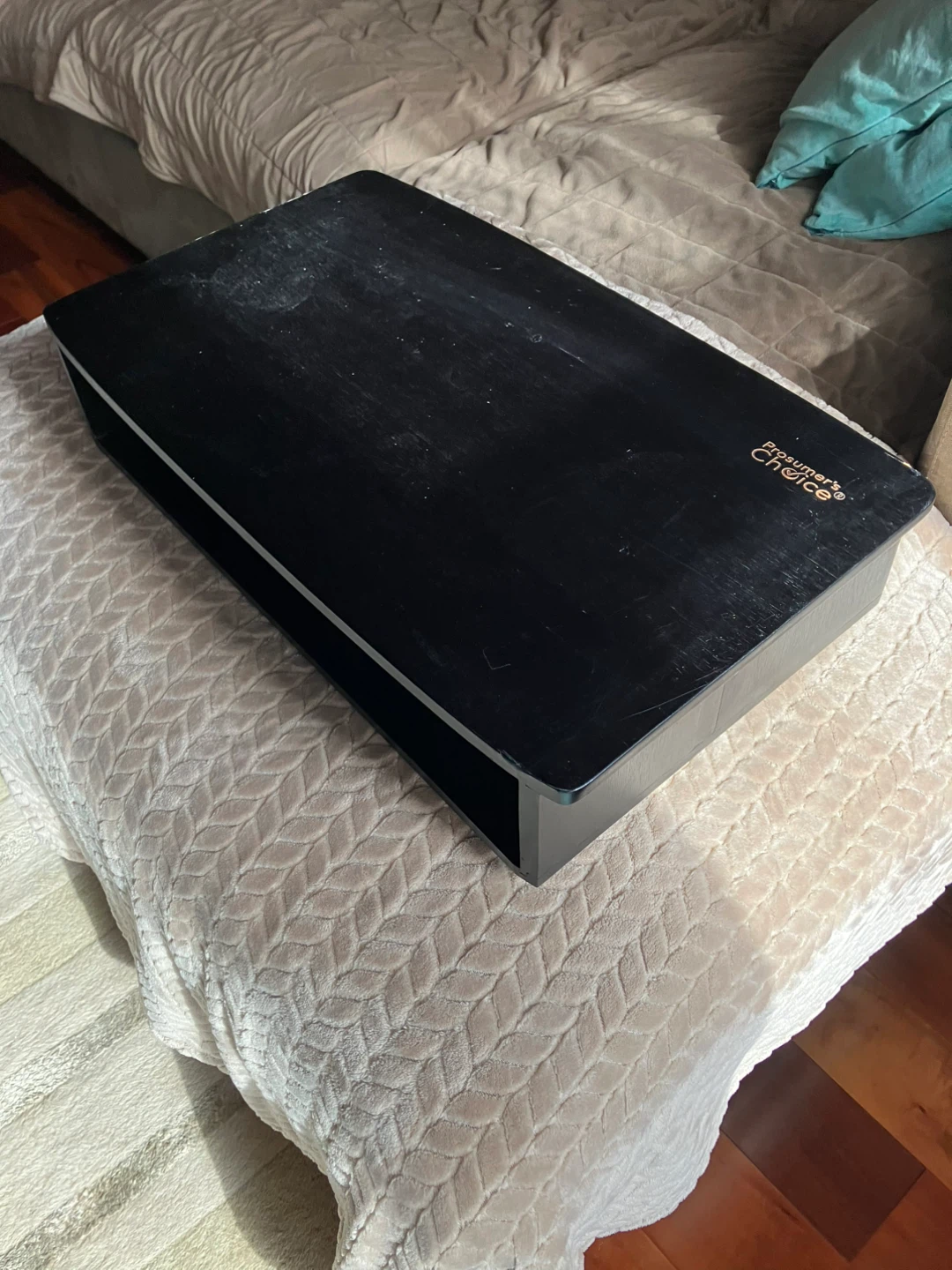 Consumer's Choice Black Turntable TV Stand - photo 2