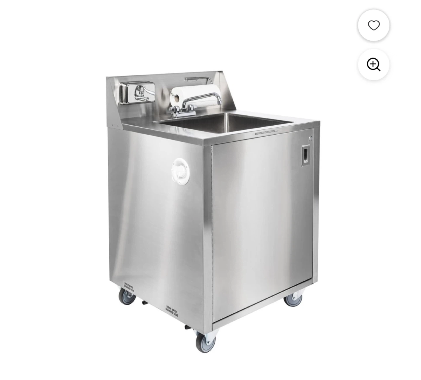 Stainless Steel Mobile Sink Station