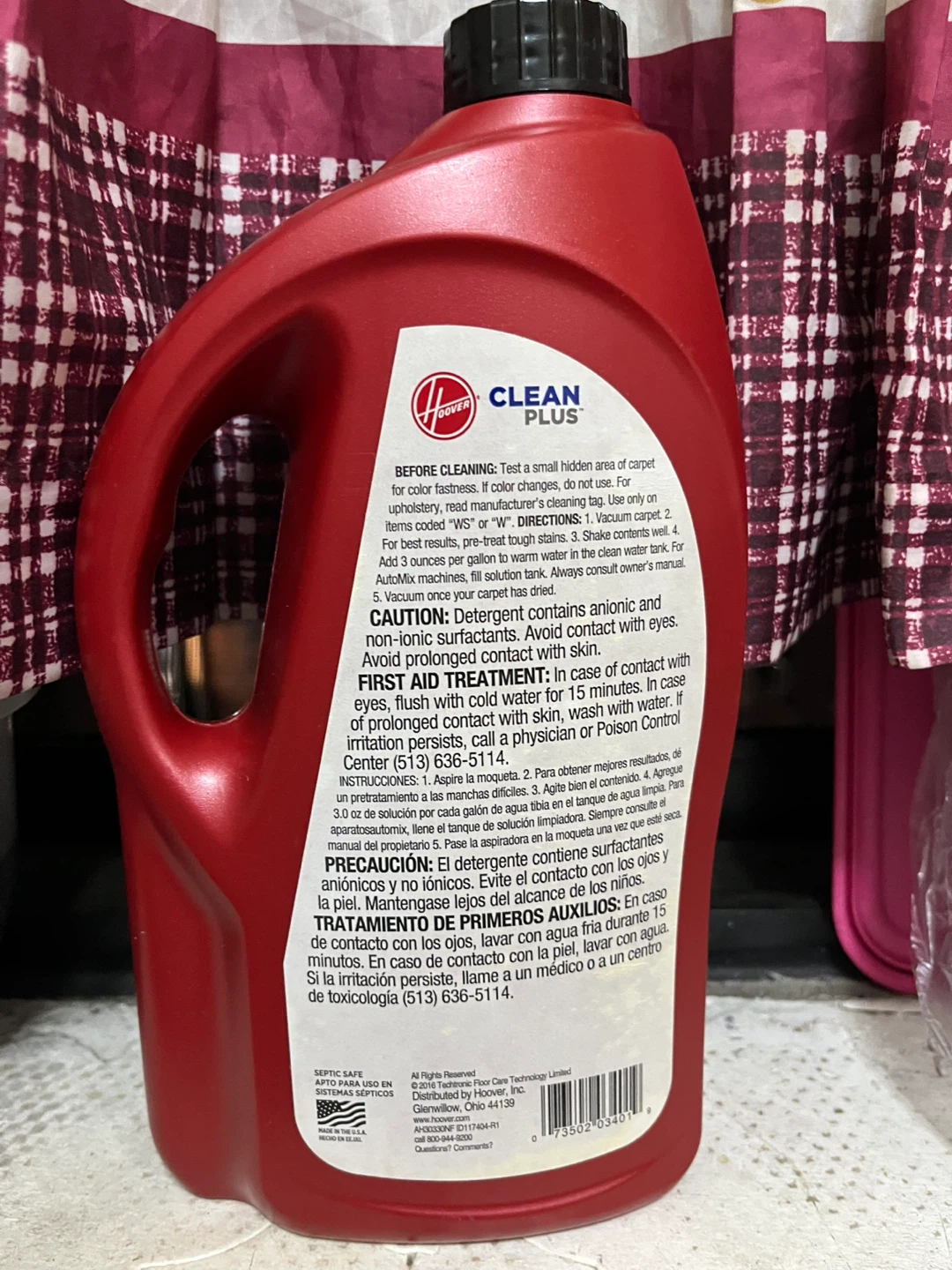 Hoover Clean Plus Carpet Washer Detergent Fresh Linen 64 FL OZ - photo 3