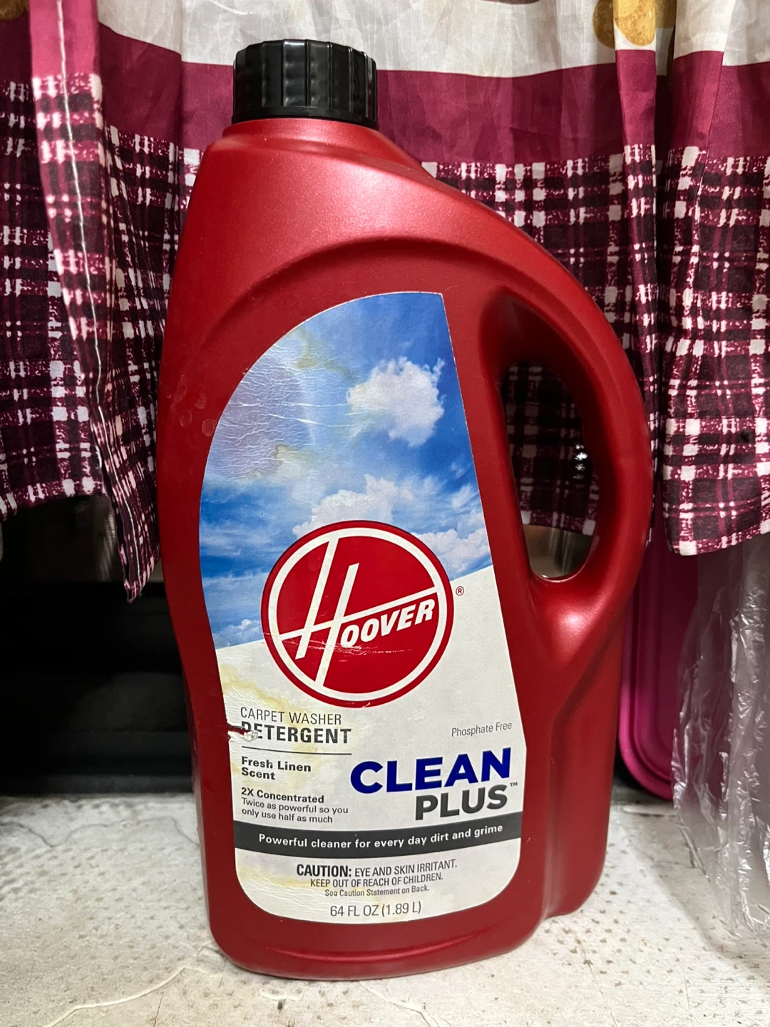 Hoover Clean Plus Carpet Washer Detergent Fresh Linen 64 FL OZ