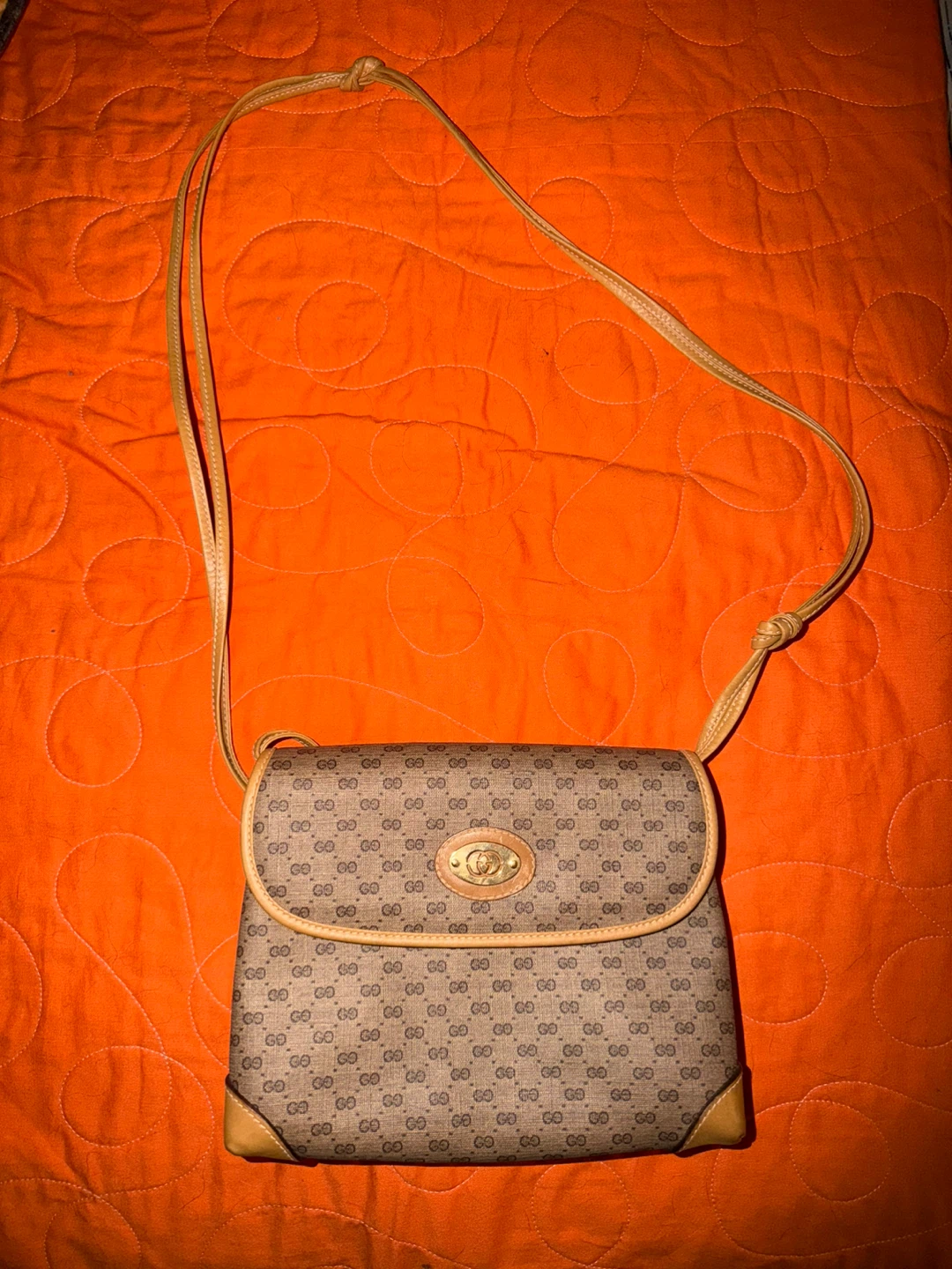Vintage Gucci Shoulder Bag Monogram