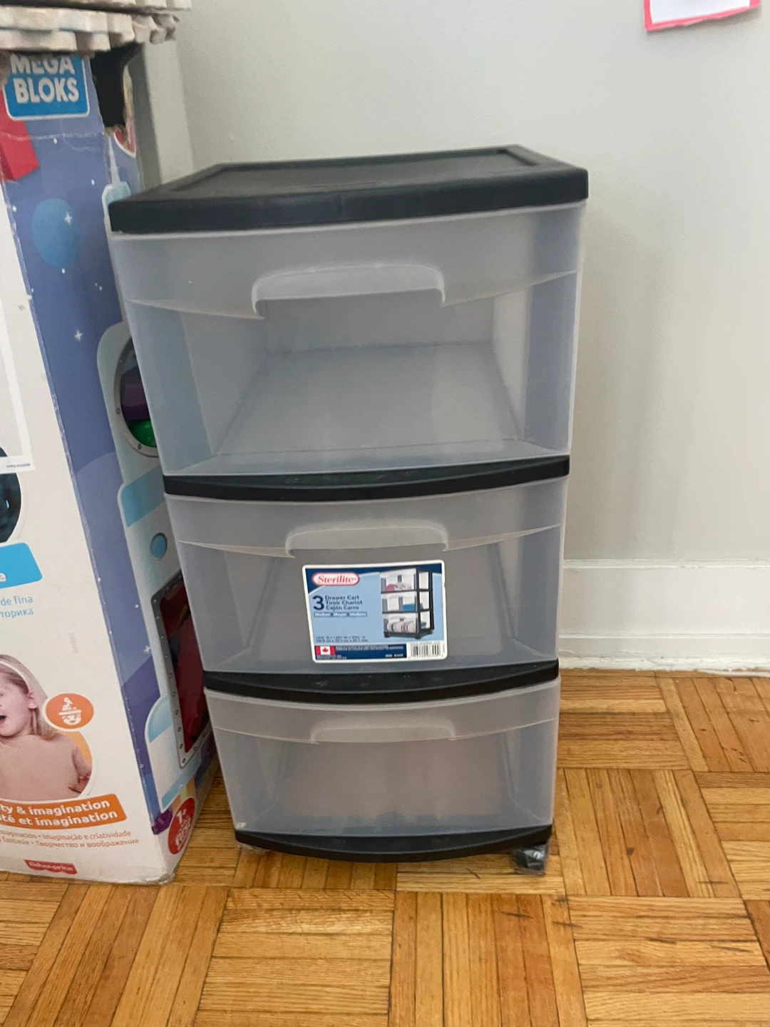 Sterilite 3 Drawer storage unit