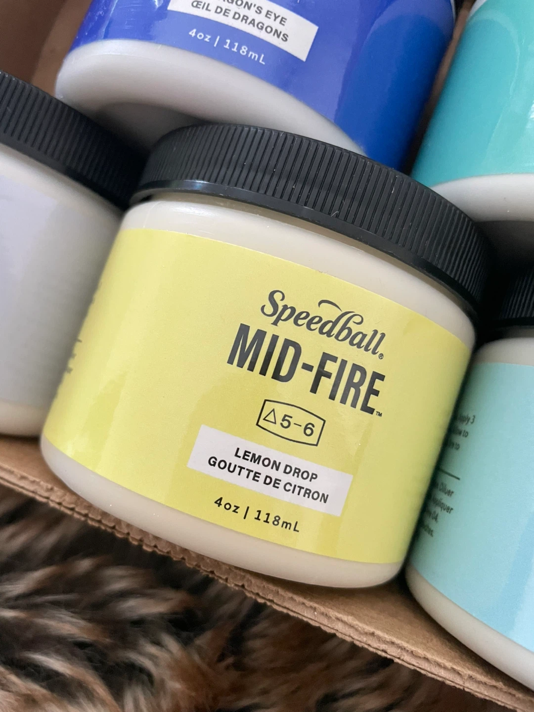 New Speedball Mid-Fire Cone 5-6 Sampler Pack Ceramic Glaze - photo 4