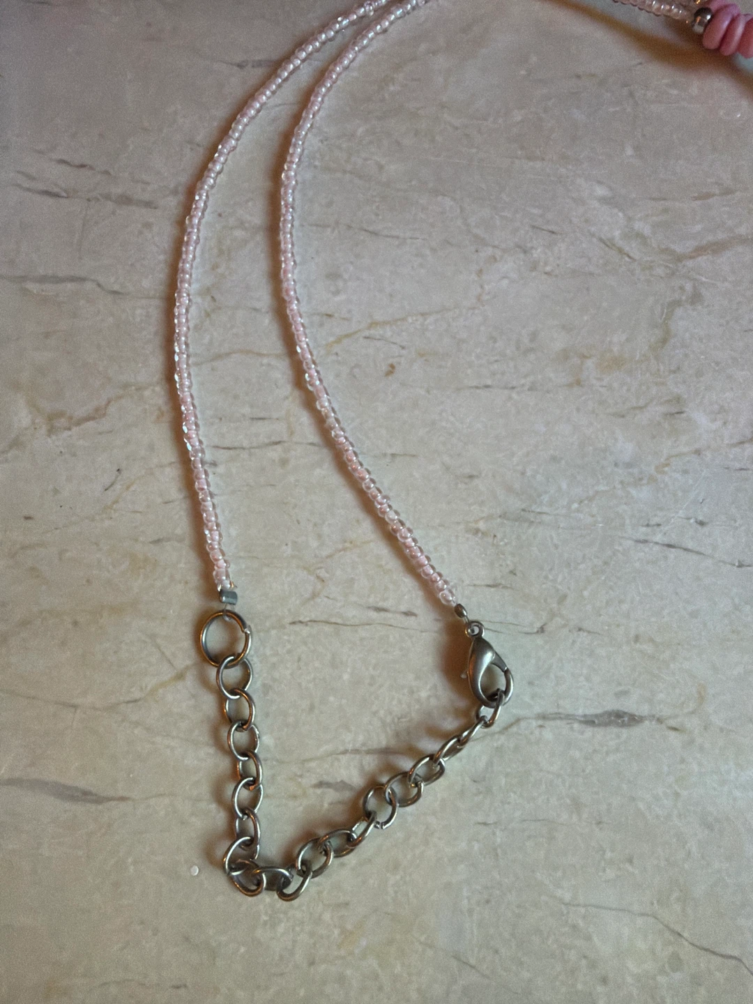 Blush Pink Shell Pendant Necklace - photo 4