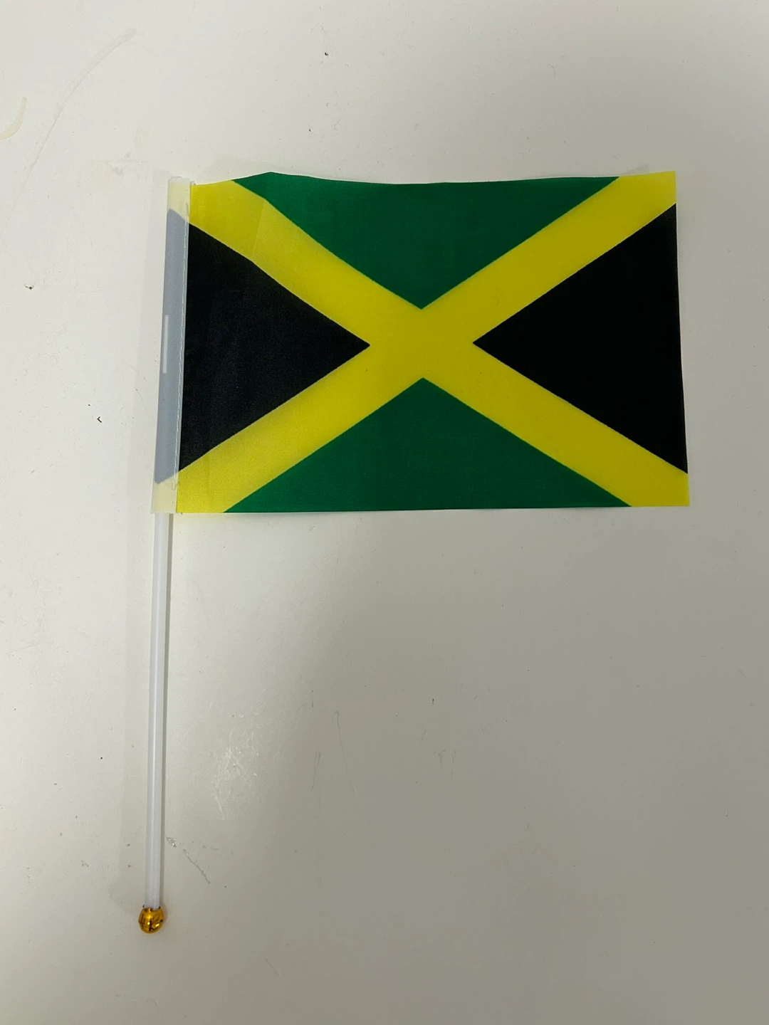 Preowned Jamaican Flag Handheld Stick Flag