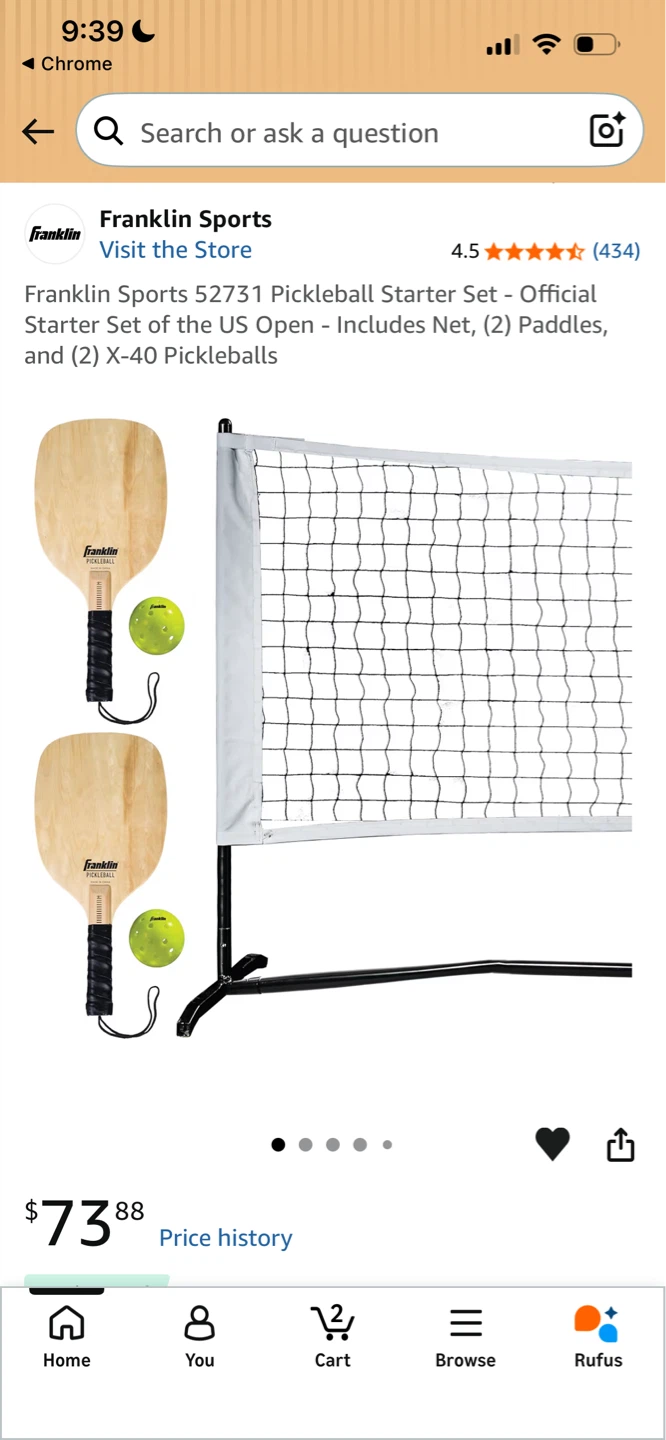 Franklin Sports Pickleball Court Set