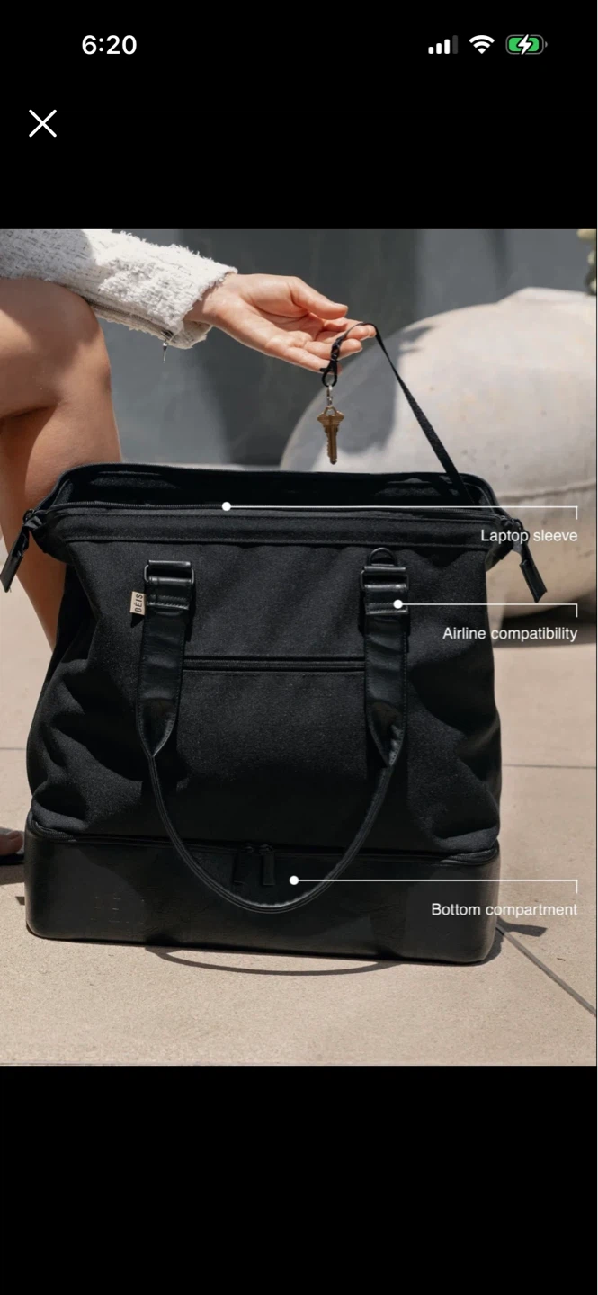 BÉIS  Mini Weekender in Black - photo 2