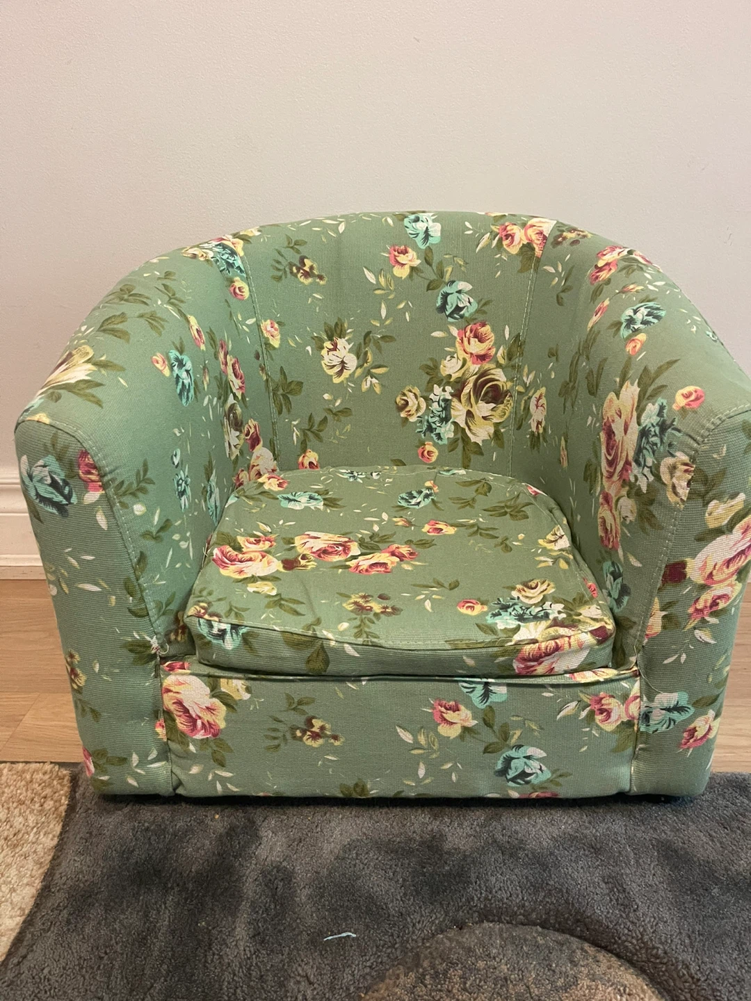 Adorable Kids' Floral Armchair