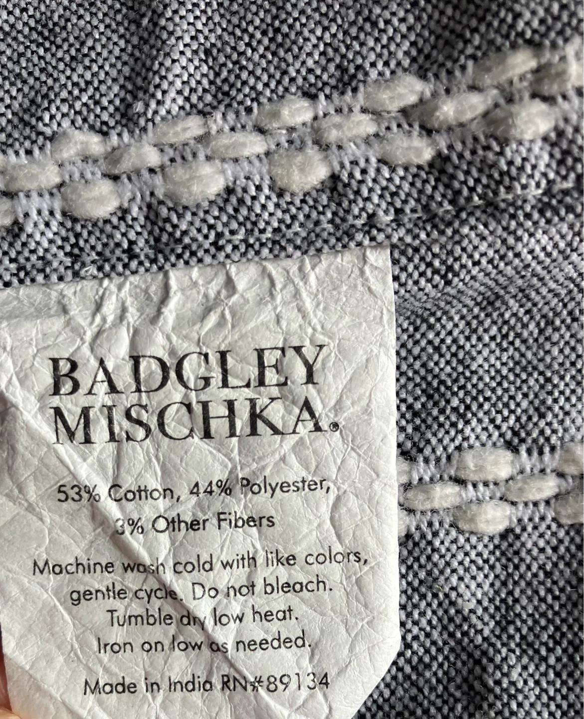 Badgley Mischka Fabric Shower Curtain - photo 3