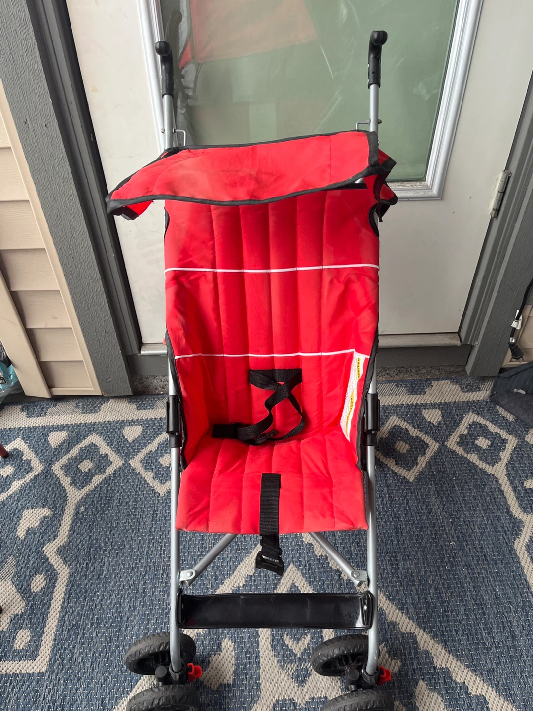 Red lightweight stroller