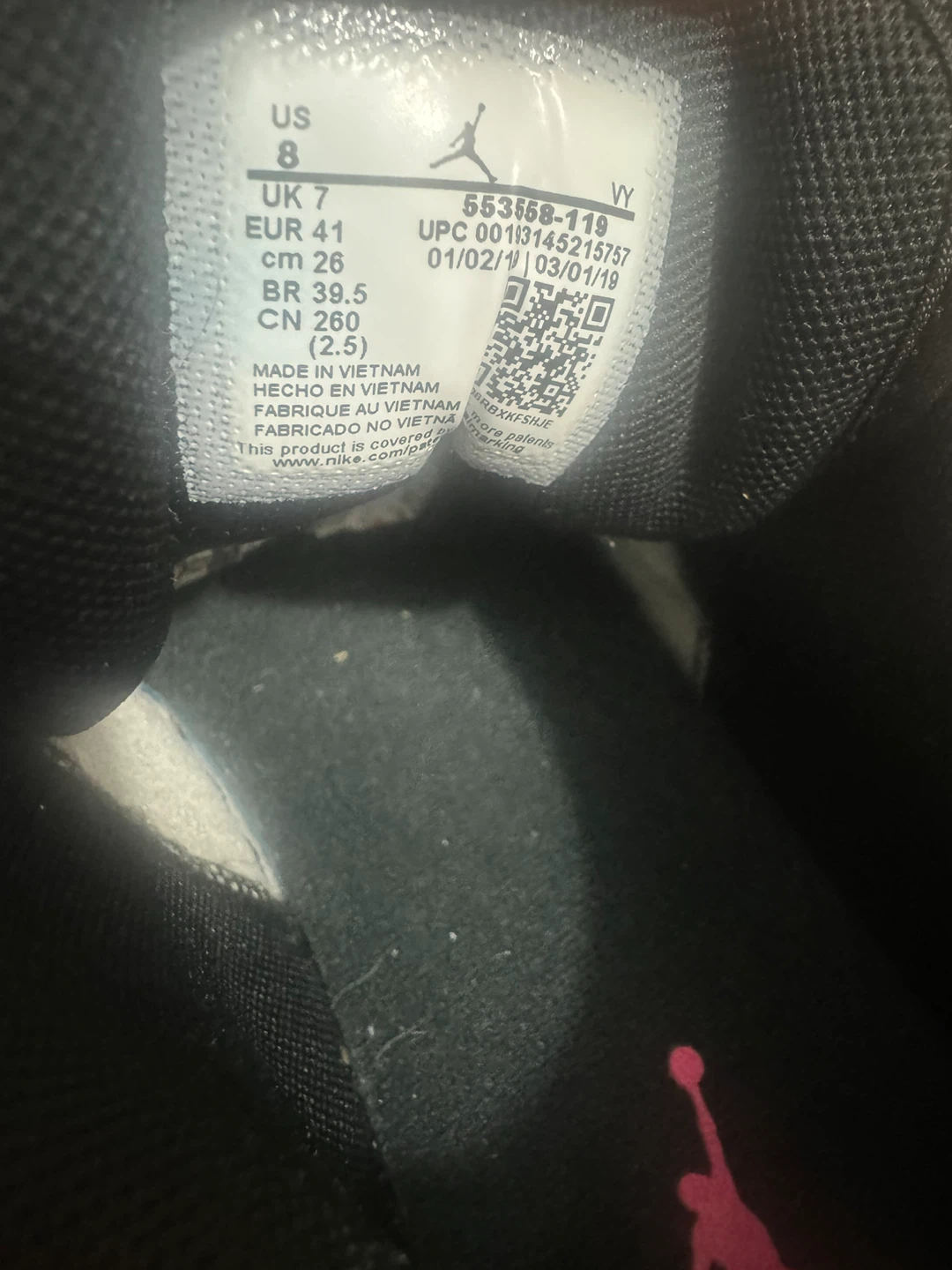 Jordan 1 Low White Gum Hyper Pink - photo 5