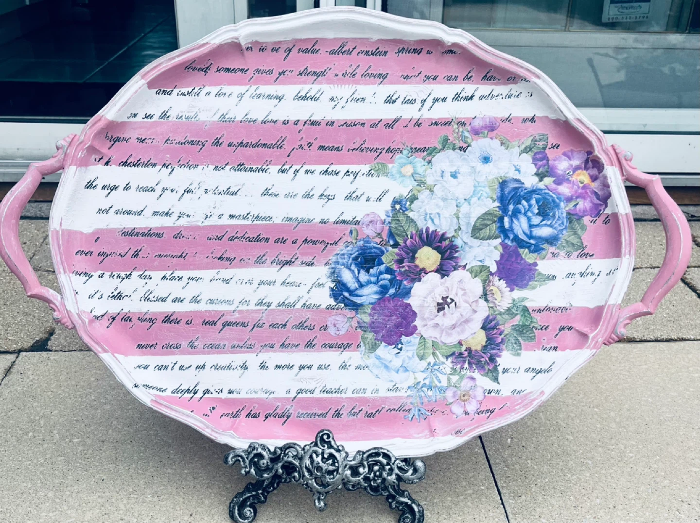 PRETTY LARGE DECORATIVE TRAY