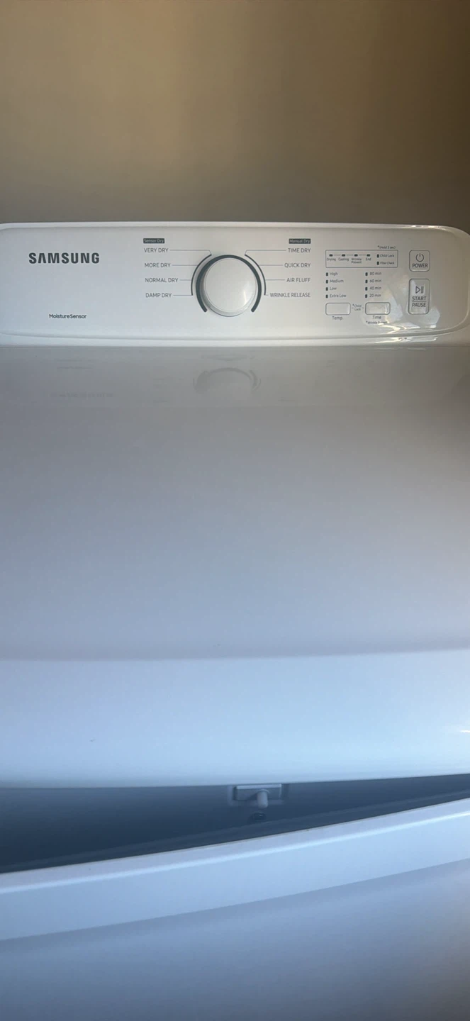 Samsung White Clothes Dryer and washer - photo 2