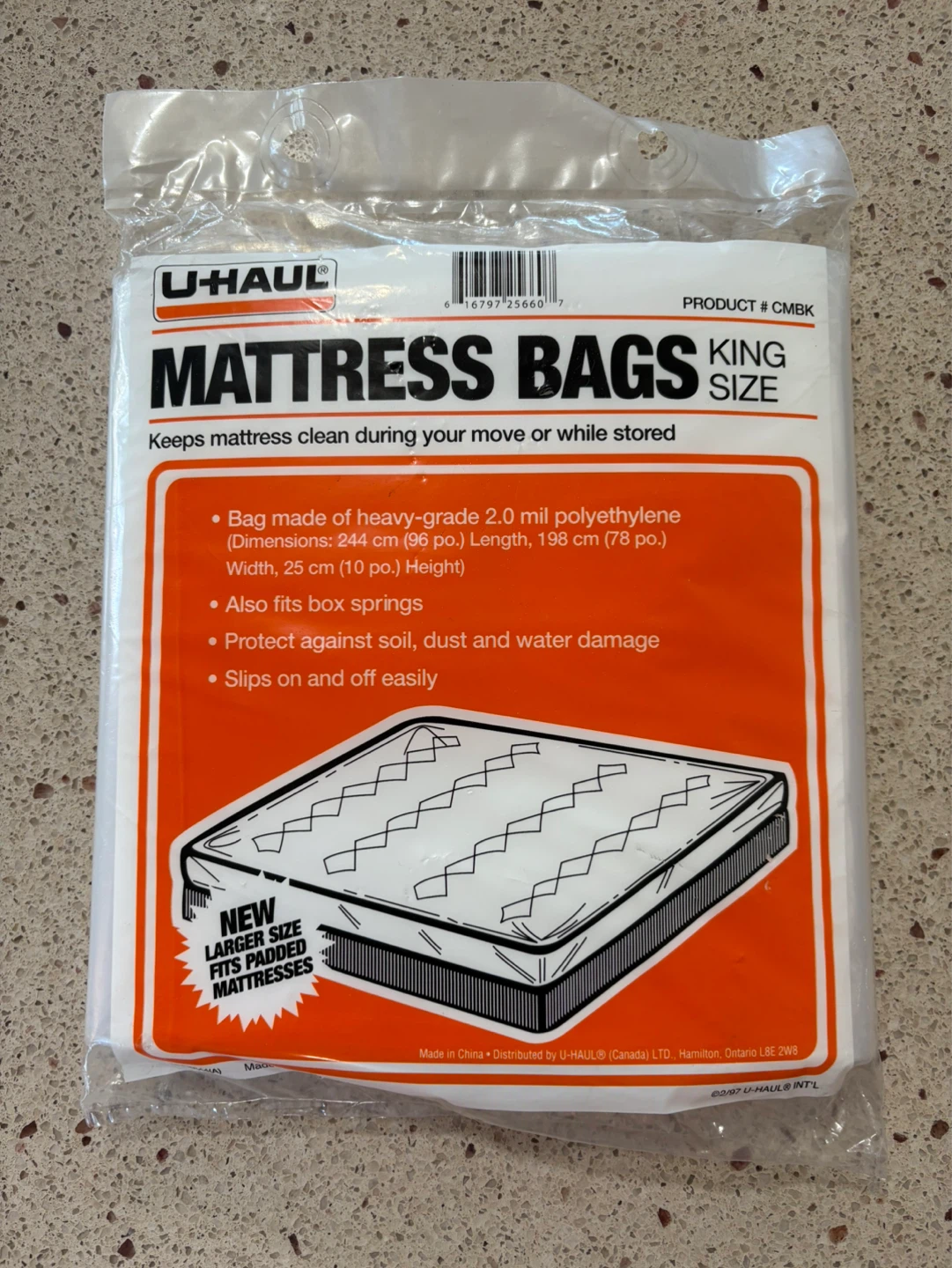 U-Haul King Size Mattress Bag