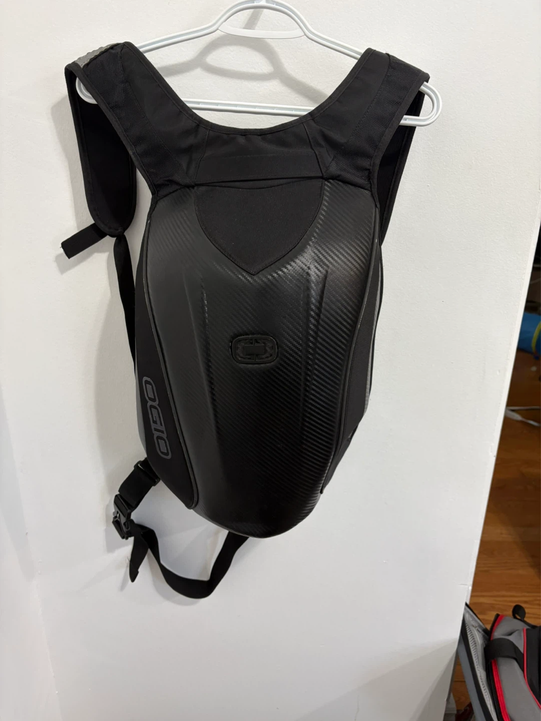 OGIO Black Carbon Fiber Motorcycle Backpack