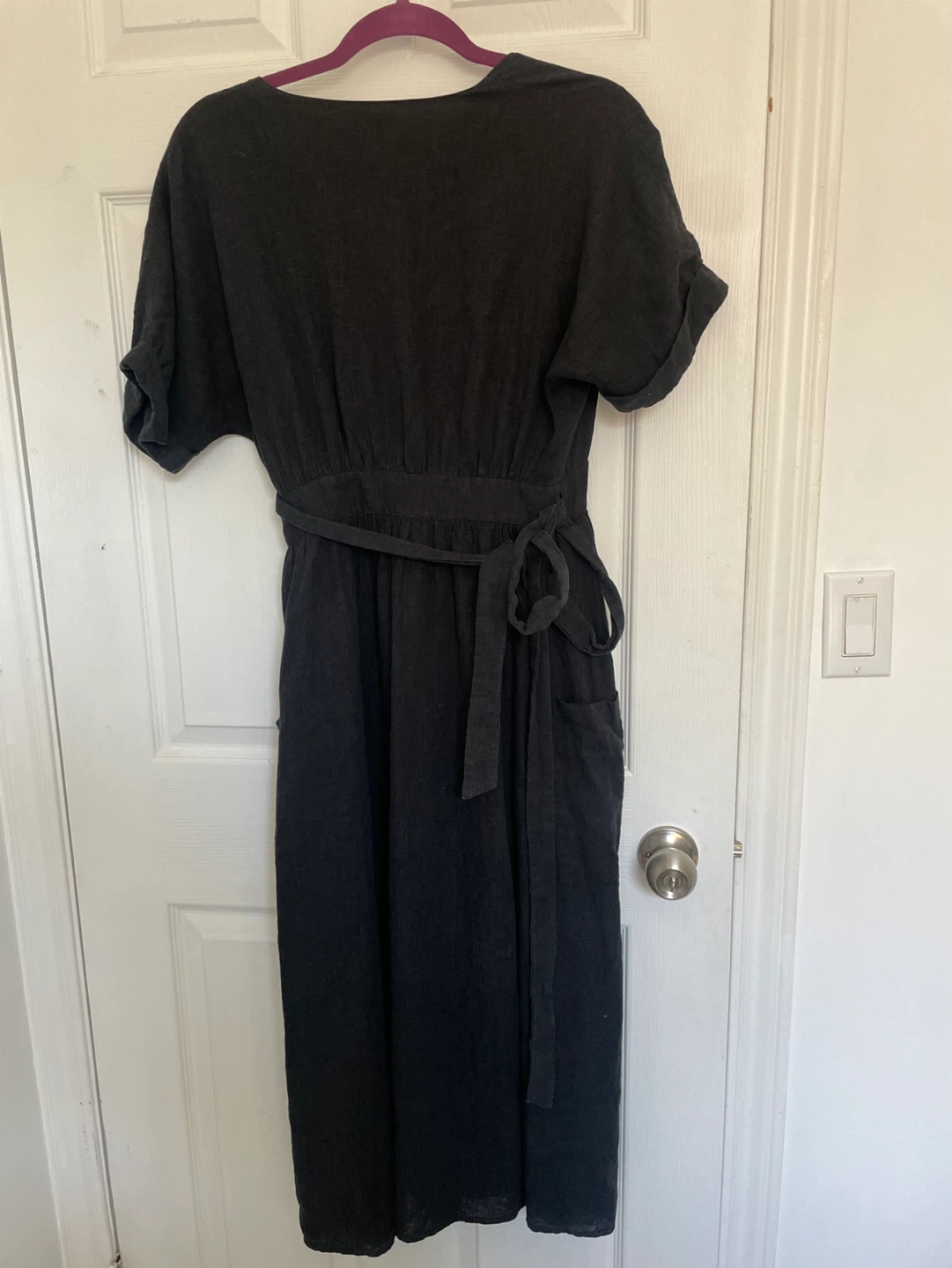 Urban Outfitters Linen Midi Wrap Dress - photo 3