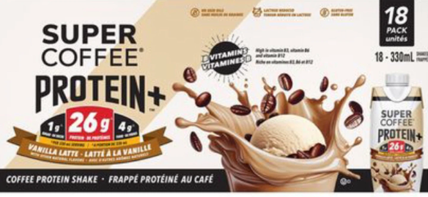 Super Coffee Protein+ Vanilla Latte Drink - 18 Pack - photo 2
