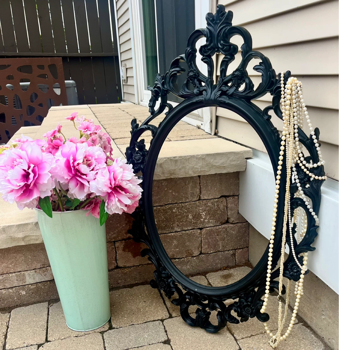 LARGE ORNATE BLACK FRAME